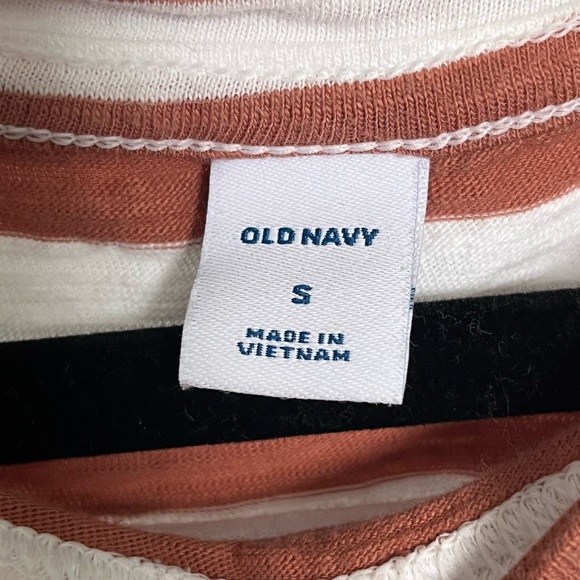 Old Navy Dress | Light Rust and White Striped | Size S - Picture 3 of 4